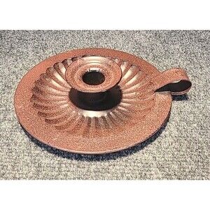 Tin Taper Candle Holder Primitive Style Finger Loop Farm Country Decor